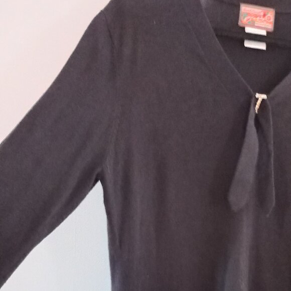 APRIL CORNELL black knit top with jewels detail - Picture 4 of 6